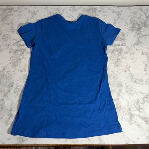 Soffe Blue V-Neck Women's Top Size Small - Picture 4 of 7